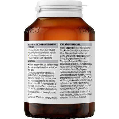 Blackmores Executive b Vitamin b Stress Support Tablets 125 Pack