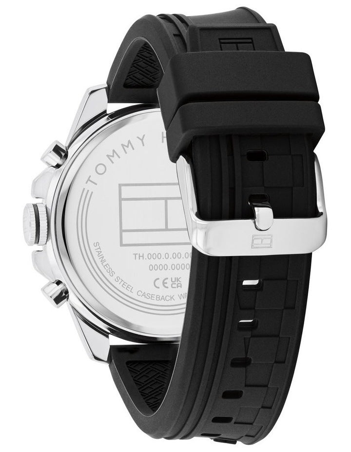 Tucker Black Silicone Dial Watch in Black