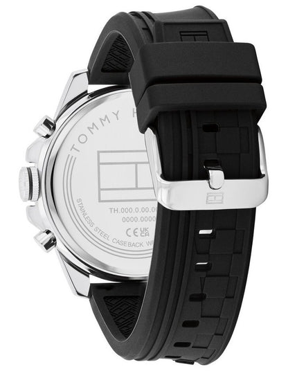 Tucker Black Silicone Dial Watch in Black