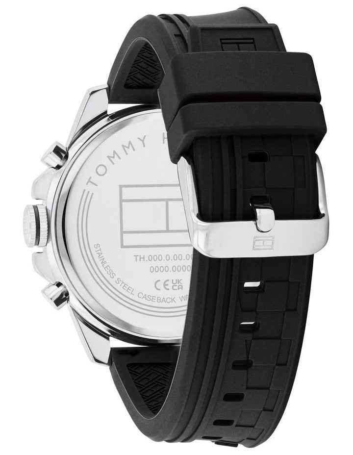 Tucker Black Silicone Dial Watch in Black