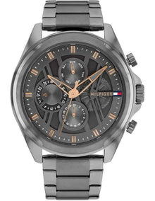 Jax Ionic Plated Grey Steel Dial Watch in Dark Grey