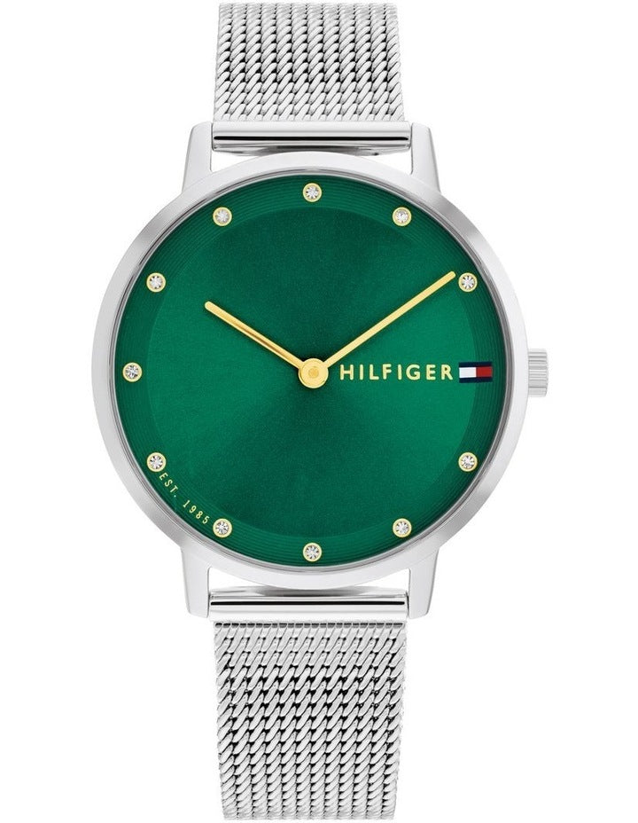 Pippa Stainless Steel Dial Watch in Green