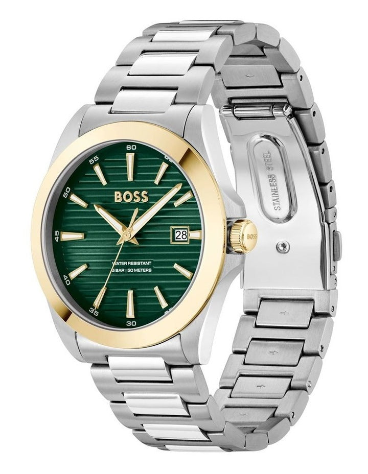 Strike Stainless Steel Dial 1514173 Watch in Olive Green