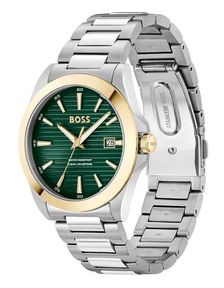 Strike Stainless Steel Dial 1514173 Watch in Olive Green