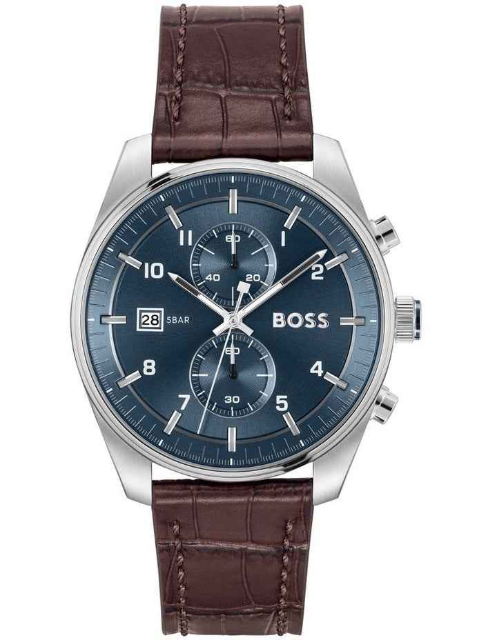 Skytraveller Croc Leather Dial 1514194 Watch in Blue