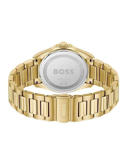 Strike Ionic Plated Thin Steel Dial 1514172 Watch in Gold/Blue