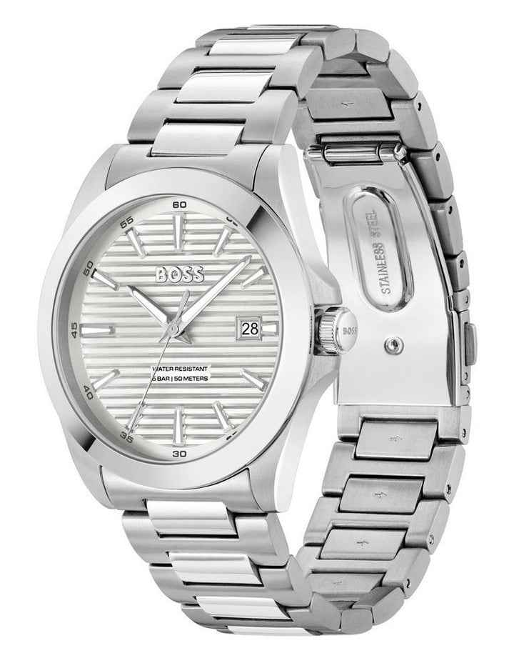 Strike Stainless Steel Dial 1514176 Watch in Silver/White
