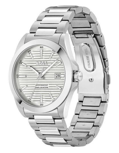 Strike Stainless Steel Dial 1514176 Watch in Silver/White