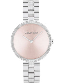 Calvin Klein Gleam Stainless Steel Light Blush Dial Women's Watch