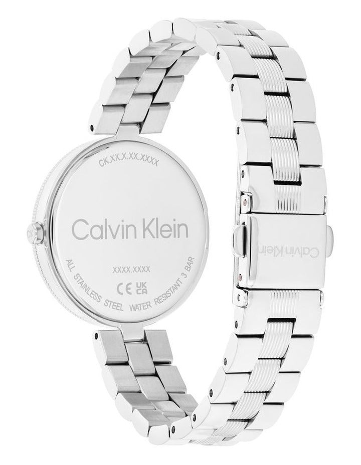 Calvin Klein Gleam Stainless Steel Light Blush Dial Women's Watch