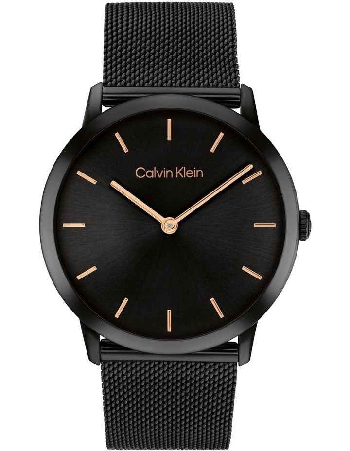 Exceptional Ionic Plated Steel Dial Watch in Black
