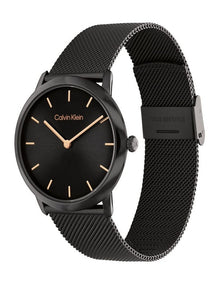Exceptional Ionic Plated Steel Dial Watch in Black
