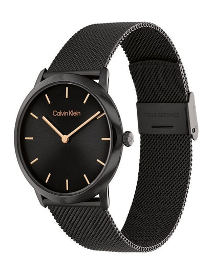 Exceptional Ionic Plated Steel Dial Watch in Black