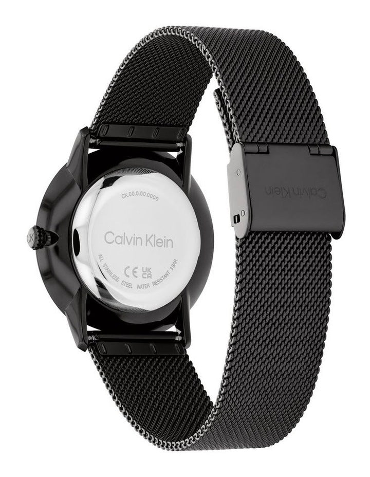Exceptional Ionic Plated Steel Dial Watch in Black