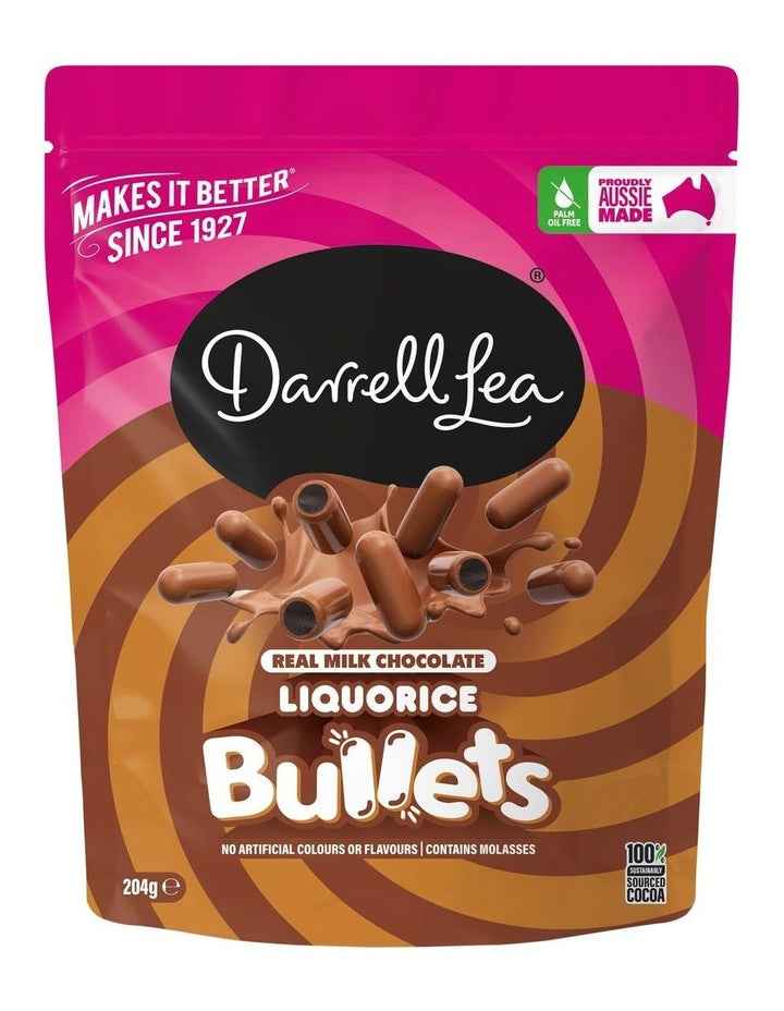 Milk Chocolate Liquorice Bullets 204g