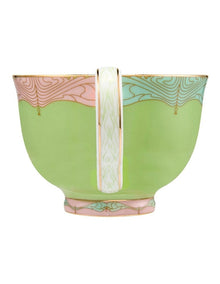 Wicked Pink Goes Good With Green Demi Cup & Saucer 85ml Set of 2 Elphaba Gift Boxed