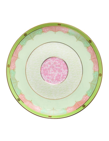 Wicked Pink Goes Good With Green Footed Cup & Saucer 200ml Elphaba Gift Boxed