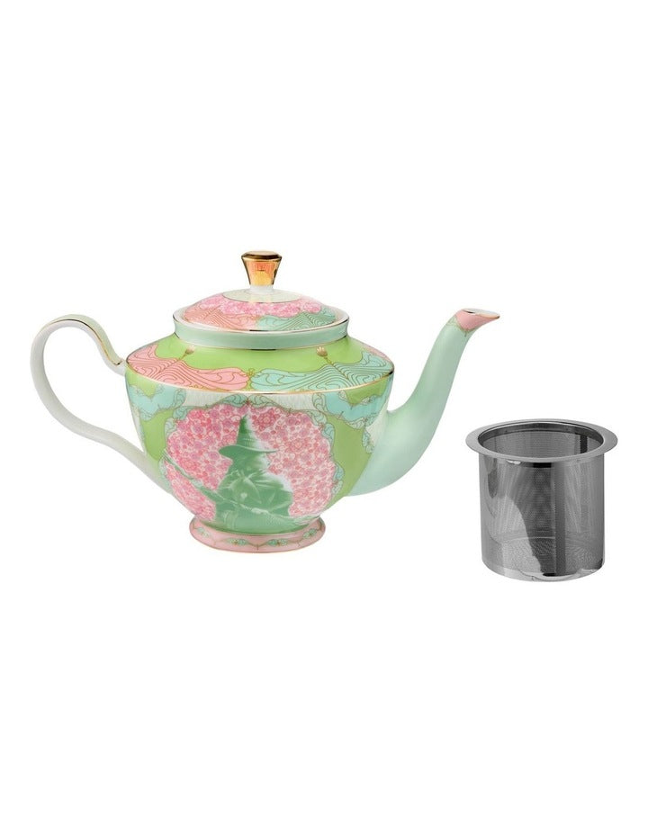 Wicked Pink Goes Good With Green Teapot With Infuser 1L Elphaba Gift Boxed