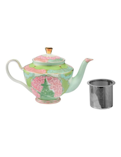 Wicked Pink Goes Good With Green Teapot With Infuser 1L Elphaba Gift Boxed