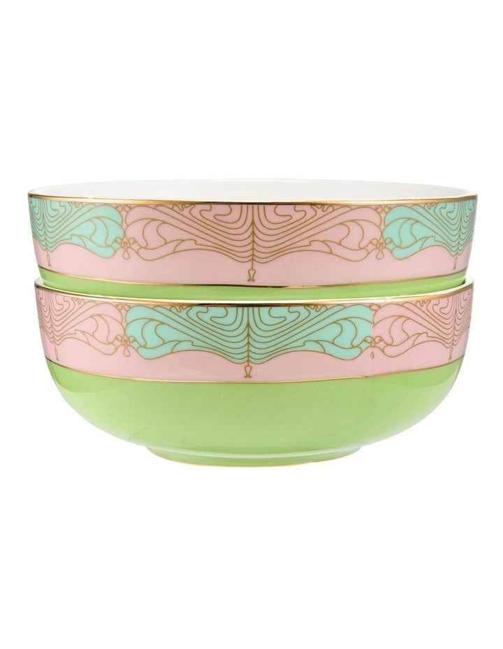 Wicked Pink Goes Good With Green Bowl 12.5x5cm Set of 2 Elphaba Gift Boxed