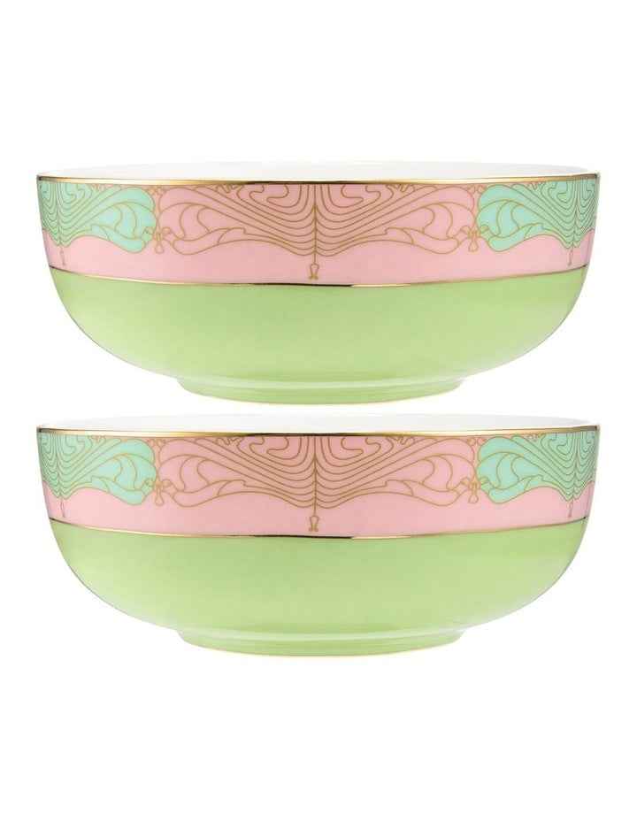 Wicked Pink Goes Good With Green Bowl 12.5x5cm Set of 2 Elphaba Gift Boxed
