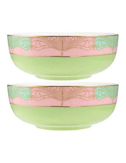 Wicked Pink Goes Good With Green Bowl 12.5x5cm Set of 2 Elphaba Gift Boxed