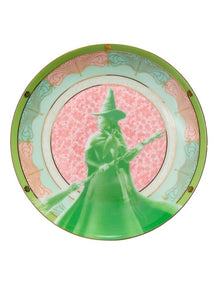 Wicked Pink Goes Good With Green Coupe Plate 19.5cm Elphaba Gift Boxed