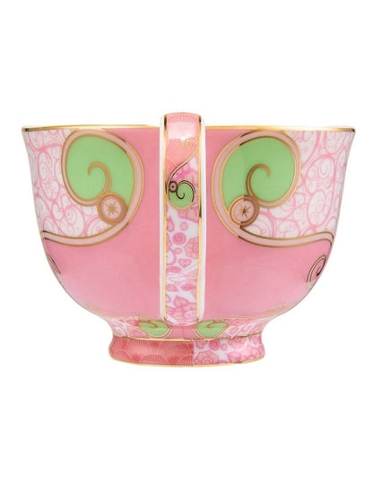 Wicked Pink Goes Good With Green Demi Cup & Saucer 85ml Set of 2 Glinda Gift Boxed