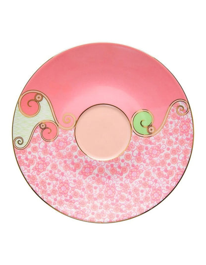 Wicked Pink Goes Good With Green Demi Cup & Saucer 85ml Set of 2 Glinda Gift Boxed
