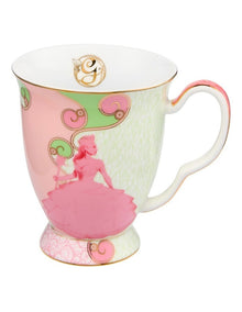 Wicked Pink Goes Good With Green Footed Mug 300ml Glinda Gift Boxed