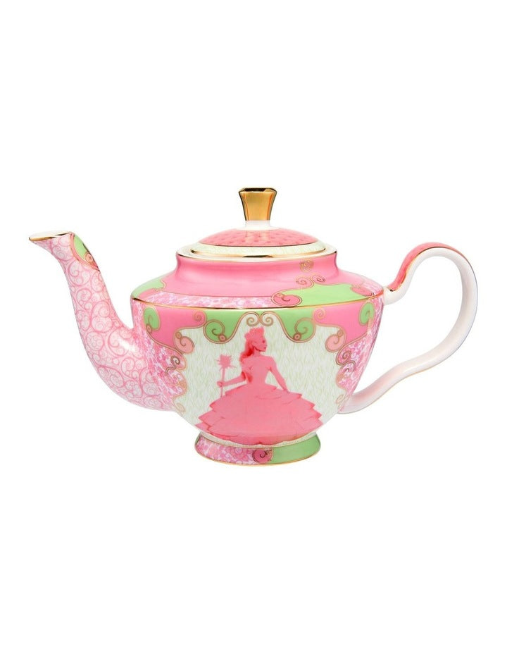 Wicked Pink Goes Good With Green Teapot With Infuser 500ml Glinda Gift Boxed
