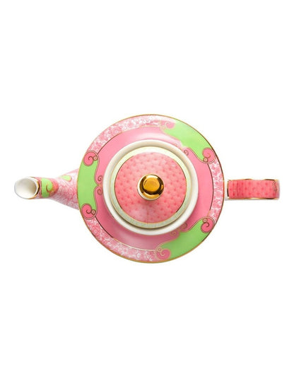 Wicked Pink Goes Good With Green Teapot With Infuser 500ml Glinda Gift Boxed