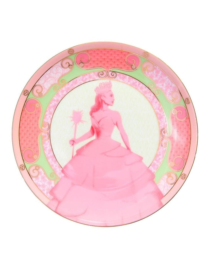 Wicked Pink Goes Good With Green Coupe Plate 19.5cm Glinda Gift Boxed