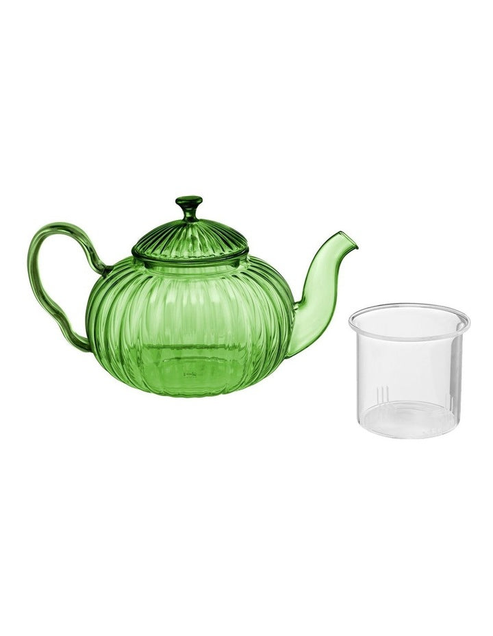 Wicked Pink Goes Good With Green Teapot 900ml Gift Boxed in Green