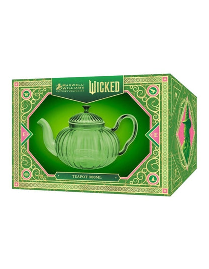Wicked Pink Goes Good With Green Teapot 900ml Gift Boxed in Green