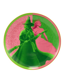 Wicked Magical Coupe Side Plate 19cm Pink & Green Forever Gift Boxed