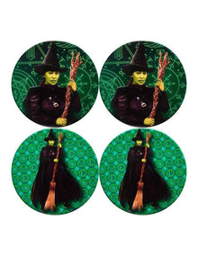 Wicked Magical Ceramic Coaster 10cm Set of 4 Elphaba Gift Boxed