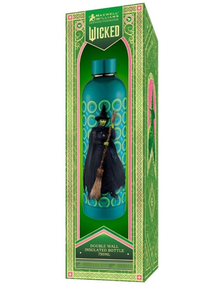 Wicked Magical Double Wall Insulated Bottle 750ml Elphaba Gift Boxed