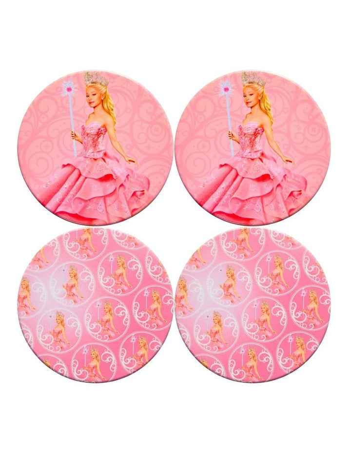 Wicked Magical Ceramic Coaster 10cm Set of 4 Glinda Gift Boxed in Pink
