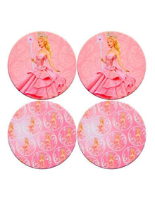 Wicked Magical Ceramic Coaster 10cm Set of 4 Glinda Gift Boxed in Pink