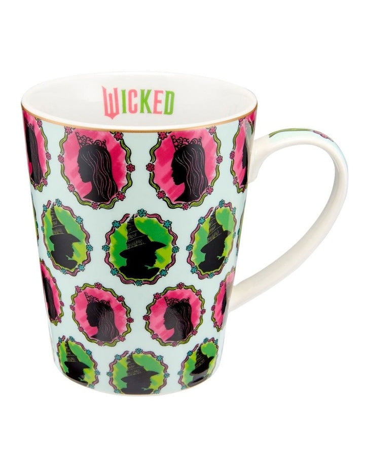 Wicked Magical Conical Mug 450ml Elphaba & Glinda Icons Gift Boxed in Pink/Green