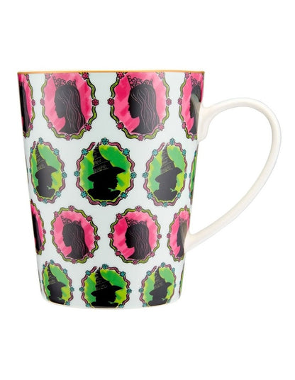 Wicked Magical Conical Mug 450ml Elphaba & Glinda Icons Gift Boxed in Pink/Green