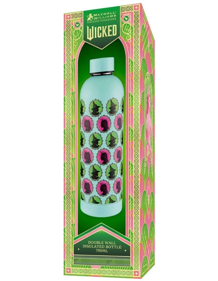 Wicked Magical Double Wall Insulated Bottle 750ml Positively Perfect Gift Boxed in Pink