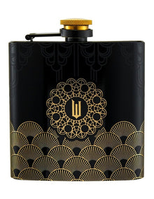 Wicked Wizard's Palace Hip Flask Set 4 Pieces Gift Boxed in Black