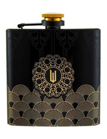 Wicked Wizard's Palace Hip Flask Set 4 Pieces Gift Boxed in Black