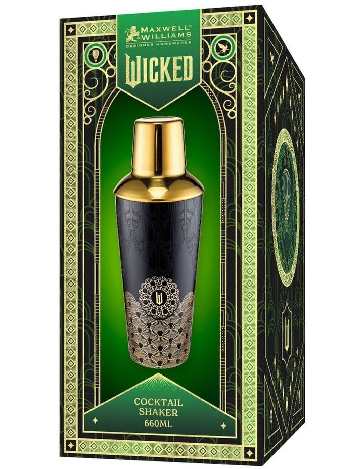 Maxwell & Williams Wicked Wizard's Palace Cocktail Shaker 660ml Gift Boxed in Black