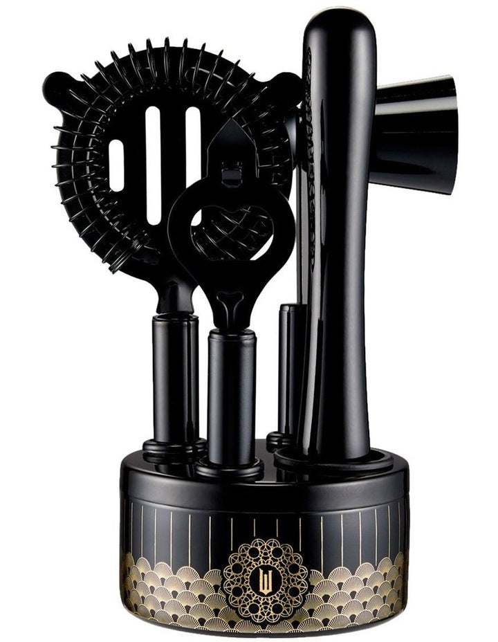 Wicked Wizard's Palace Bar Tool Set 5 Piece Gift Boxed in Black