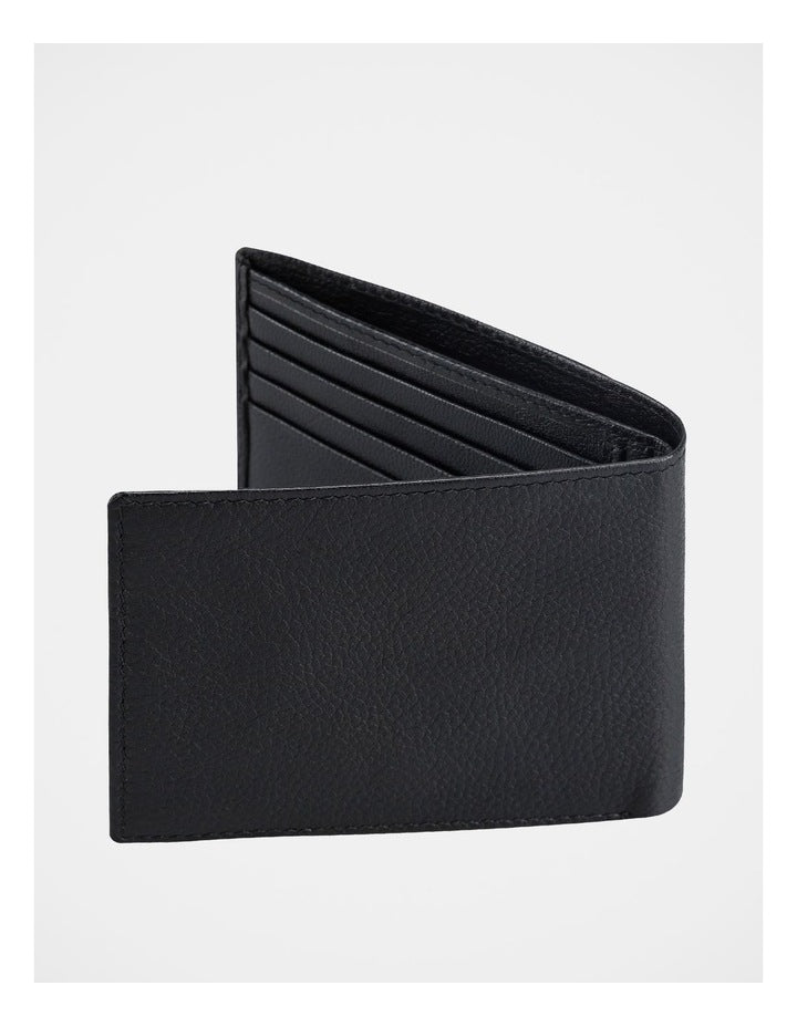 Pebble Bi-Fold Wallet Black