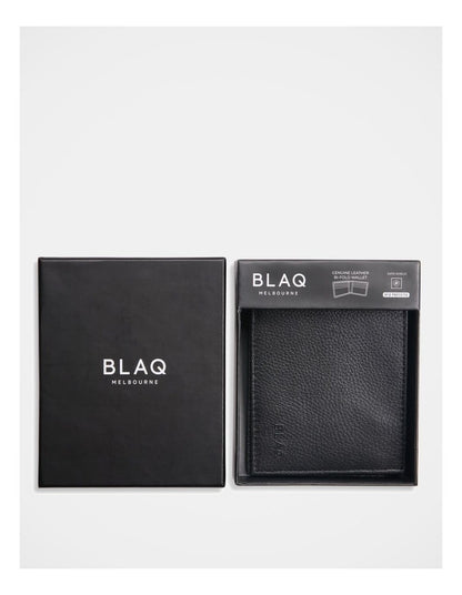 Pebble Bi-Fold Wallet Black