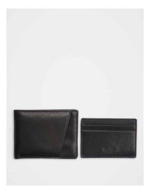 2-IN-1 Wallet & Credit Card Holder Black/Black